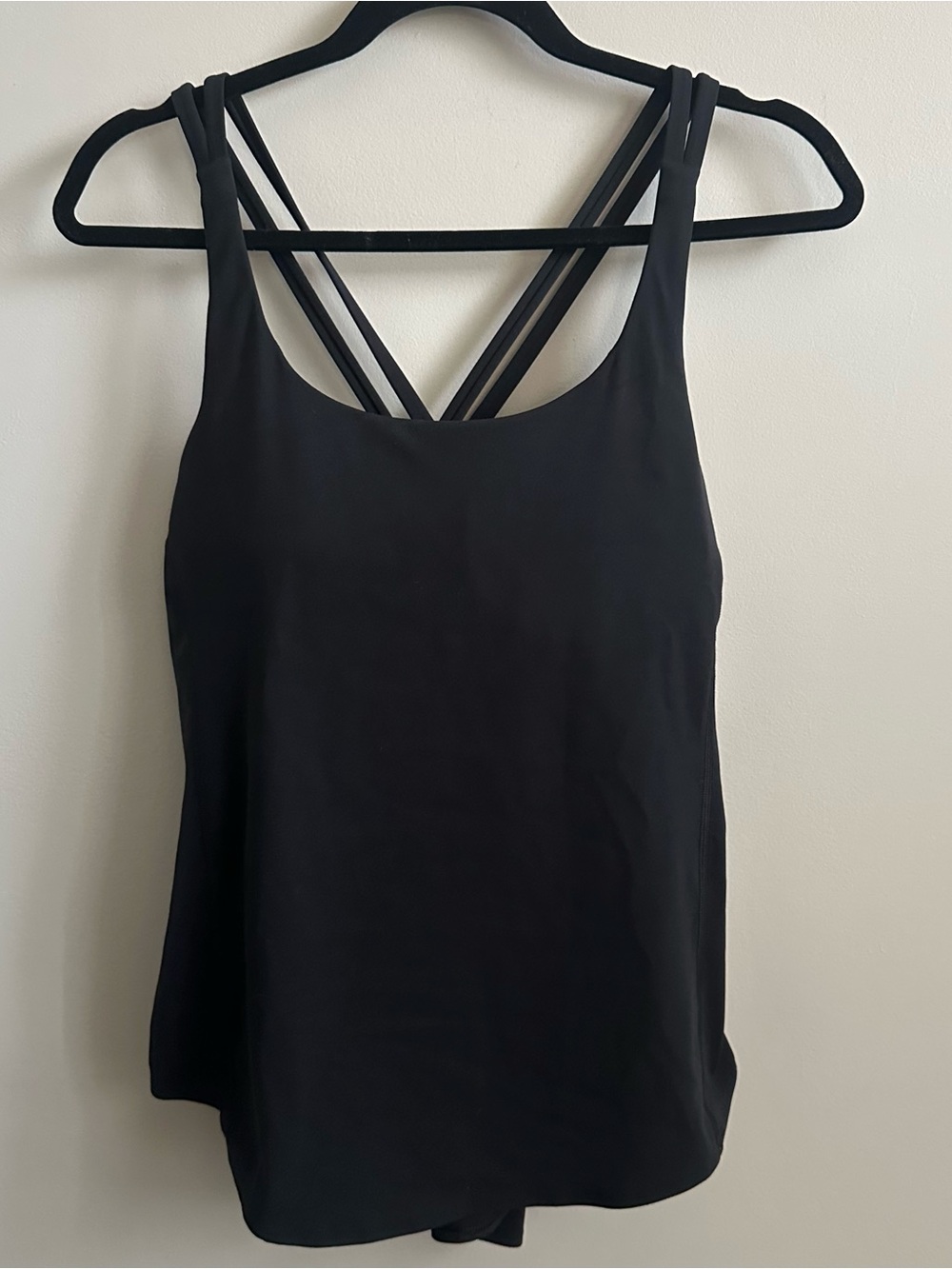 Halara UltraSculpt U Neck Backless Crisscross Curved Hem Running Tank Top